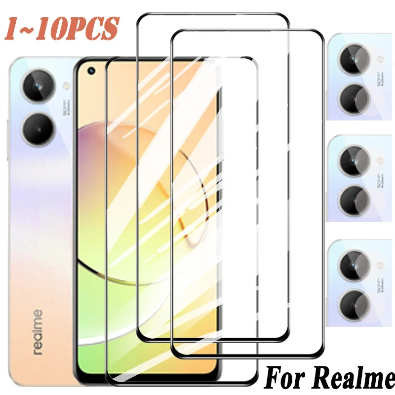 

1~10 pcs Аксессуары realme 10 стекло для realme 10 4g бронестекло 9i realme 9 pro plus Объектив realme 9 5g 8i Закаленное стекло 10 realmi защитное стекло realme-10