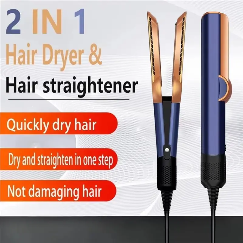 【NEW A39M】 Dual Heat Negative 2-In-1 Hair Dryer And Flat Iron Hair Styler For Quick Drying And Straightening At Home Travel - view 5