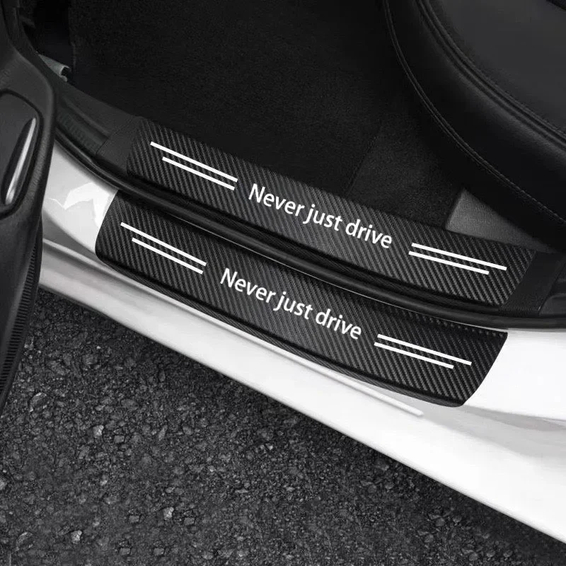 Car Door Sill Stickers for hyundai Never just drive palisade creta ix25 tucson stereo santa knoa solaris ix35 i30 Car Accessorie