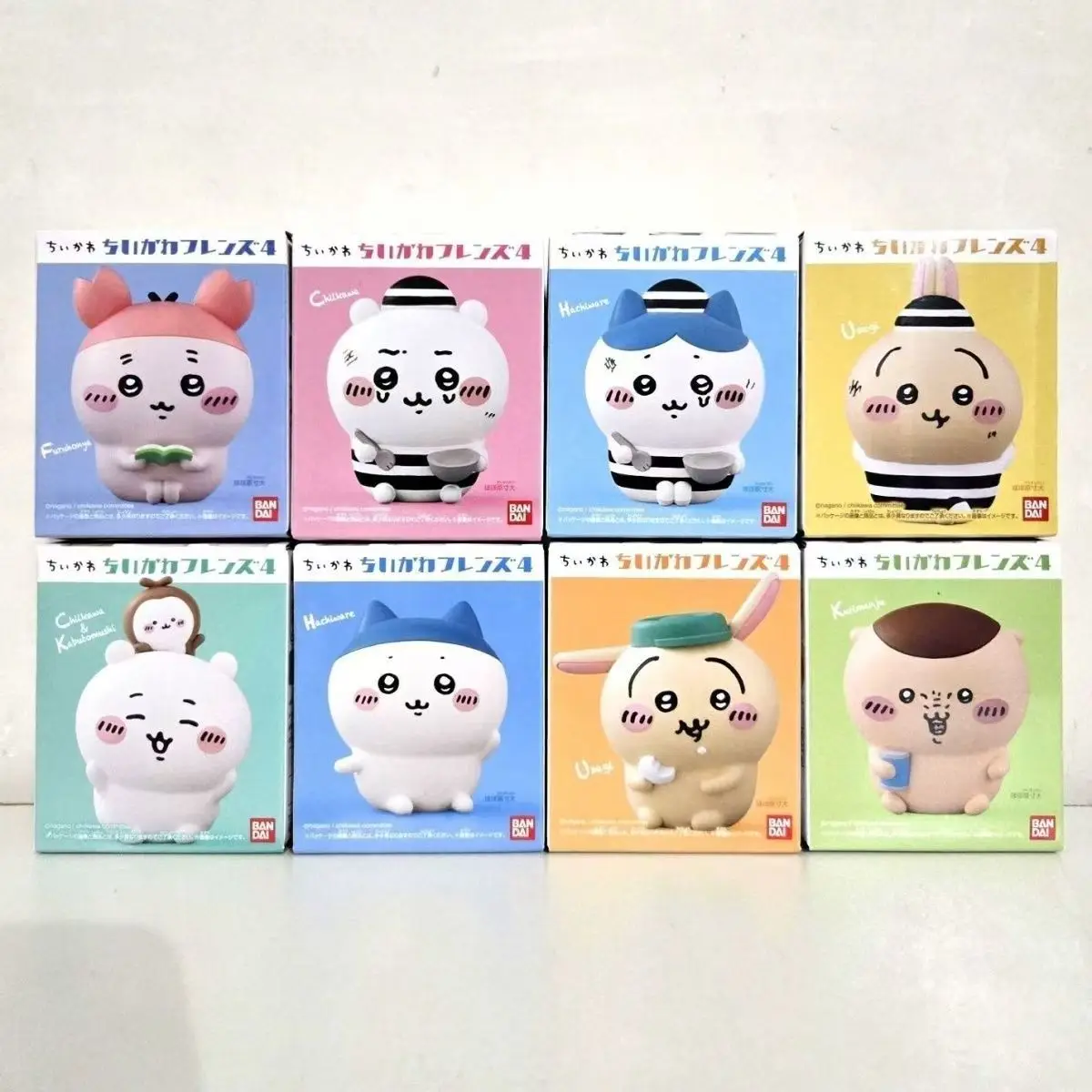 치카와 프렌즈 시리즈 4 블라인드 박스 피규어 |   귀여운 우사기 하치와레 슈마이 치이카와 수집용 장난감 팬들을 위한 디스플레이 장난감