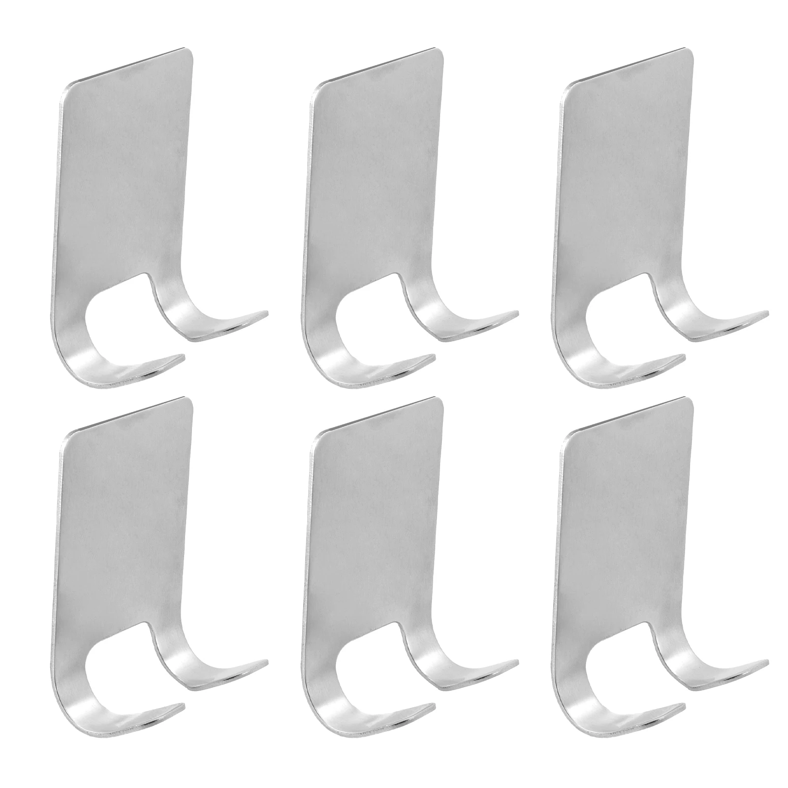 6 ชิ้น Home Hotel Wall Mount ตะขอเก็บสแตนเลสกันน้ําห้องน้ําแขวน Heavy Duty สําหรับผู้ถือมีดโกน