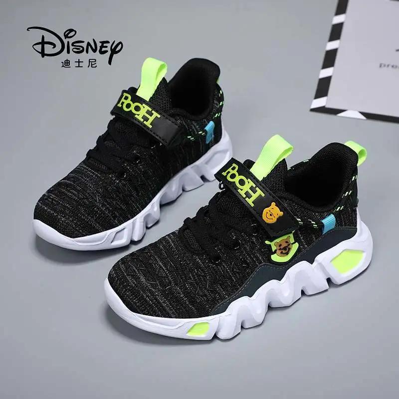 Pooh Boys And Girls Fly Woven Mesh Soft Bottom Breathable Comfortable Lightweight Children's Sports Running Children's Casual