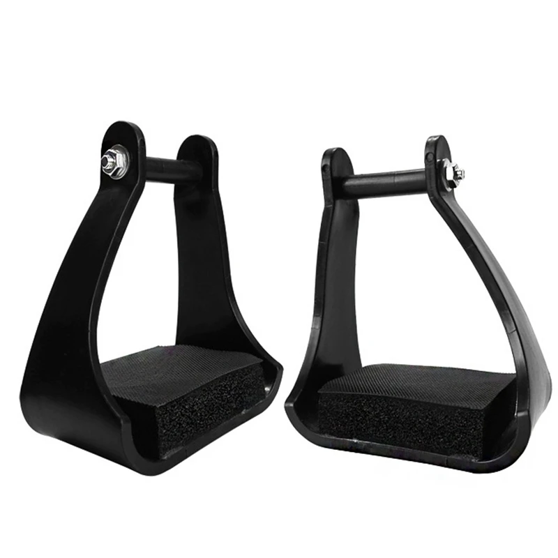 1 Pair Horse Riding Stirrups Tread Saddle-Mounted Safety Tapered Equipment Saddle Horse Stirrup Equestrian