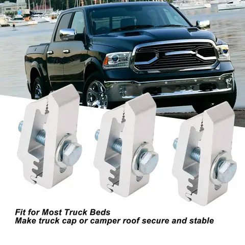 6 ชิ้น/เซ็ตอลูมิเนียมรถบรรทุกเตียงยึด Clamps Fasteners ชุด 1112514   สําหรับผ้าคลุมหลังคารถบรรทุกและอุปกรณ์เสริมสําหรับผู้ไปพักแรม