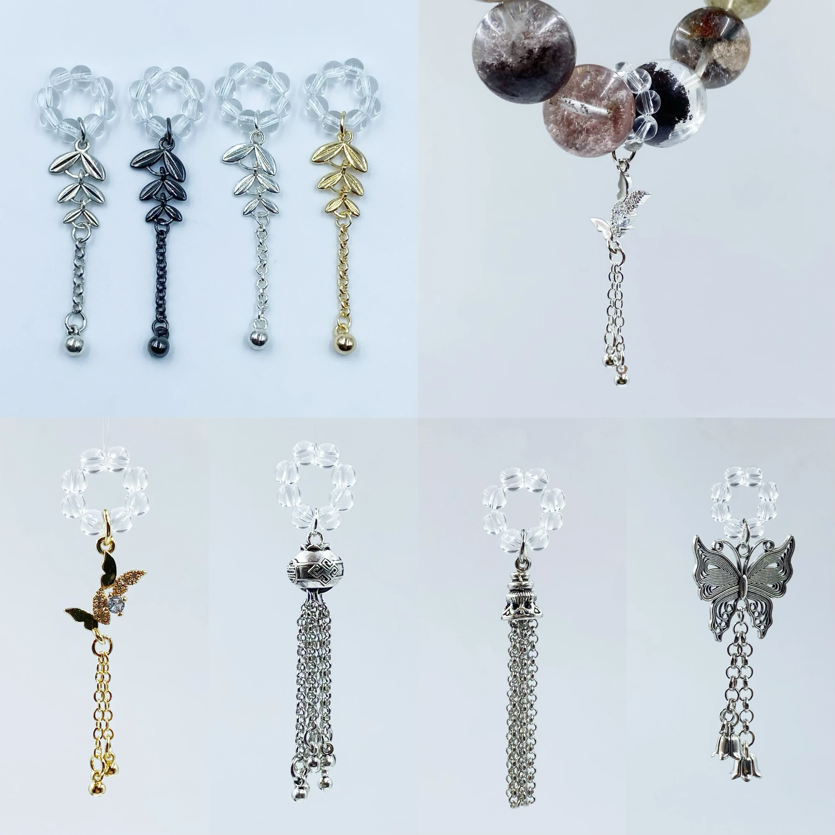 

Handmade Crystal Bracelet Running Ring Color Preservation Accories Jewelry DIY Faion Alloy Decorative Small Parts