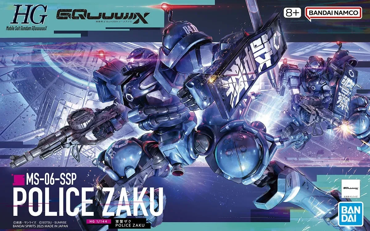 

Bandai HG 1/144 оригинальный HG MSGG MS-06-SSP POLICE ZAKU Aninm полная фигурка в сборе модель игрушки на складе