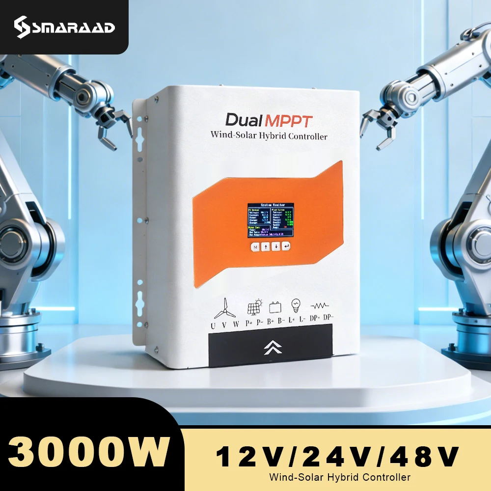 

Гибридный контроллер заряда 3000 Вт для ветровых и солнечных систем, обеспечивающий стабильное напряжение для бытовой техники и автодомов