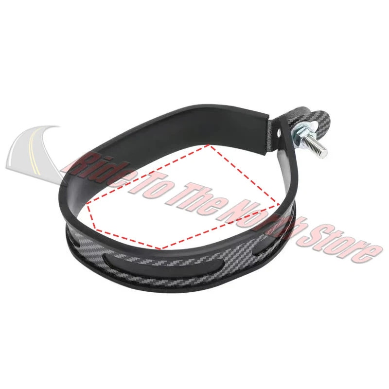 ل Yoshimura R77 العادم أنابيب طرفية ألياف الكربون الثابتة المشبك الفولاذ المقاوم للصدأ حلقة ثابتة العادم تحديد كليب مع الترباس والجوز