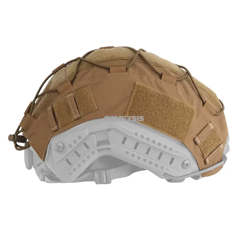 Funda para casco Airsoft, camuflaje táctico, tela para casco rápido, accesorios para casco de caza y tiro con cordón elástico