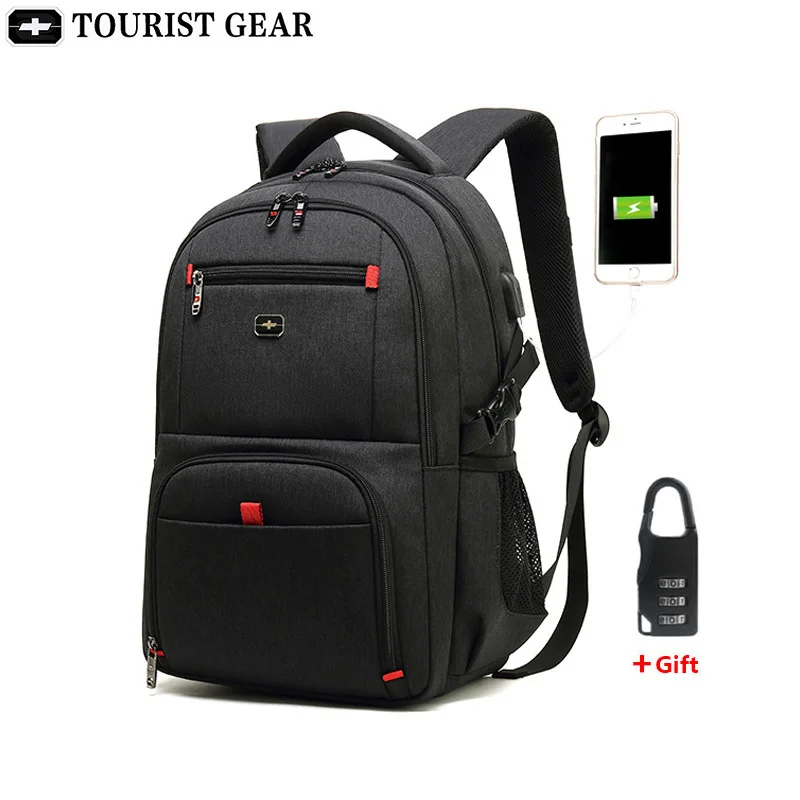 

mochila usb Men's Travel Bag Man Swiss Backpack women Waterproof Anti Theft 15.6 inch Laptop s travel plecak