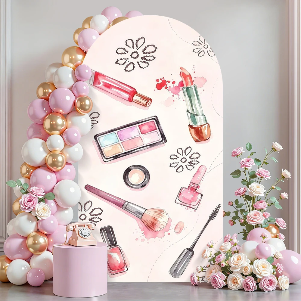 Pink Beauty Makeup Arch Backdr - Beauty Makeup Girl Photo recension och pris