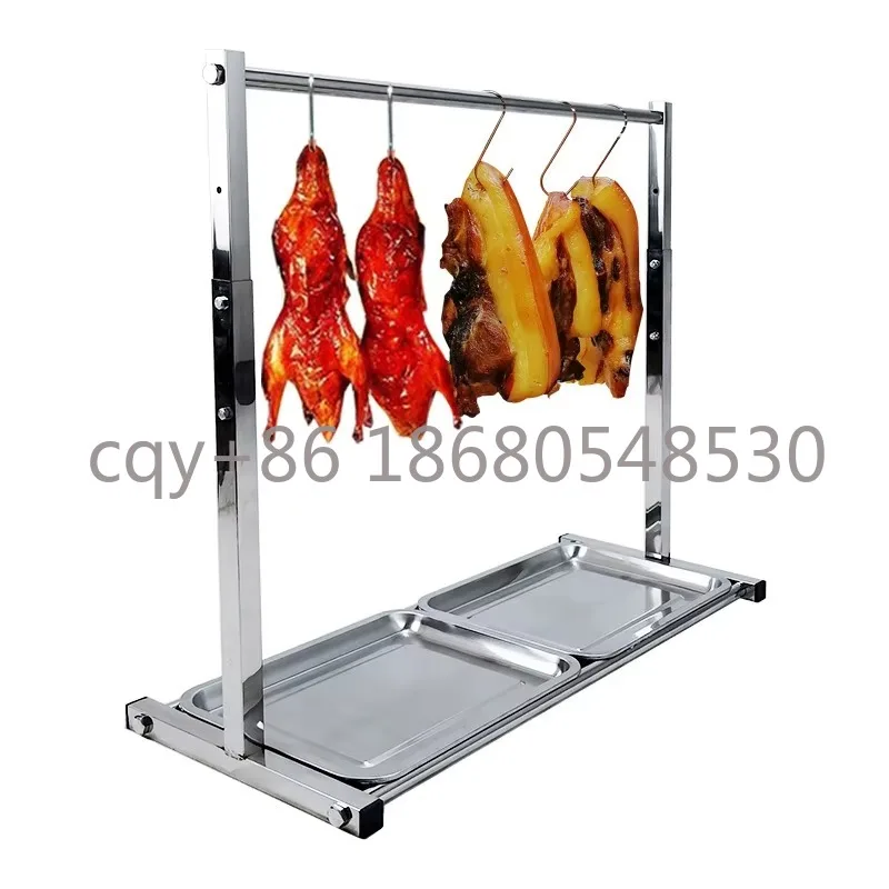 MK2 Stainless Steel Accessories Display Rack Meat Hanging Rack Frame Trolley Cart Metal Dry Goods Display Rack