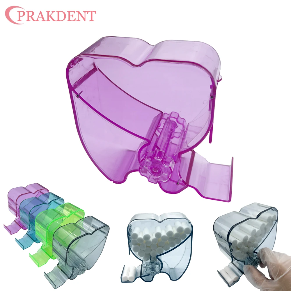 

Dental oral cotton roll Dispenser rotary Type dustproof dental clinic cotton swab box cotton strip management Storage Box