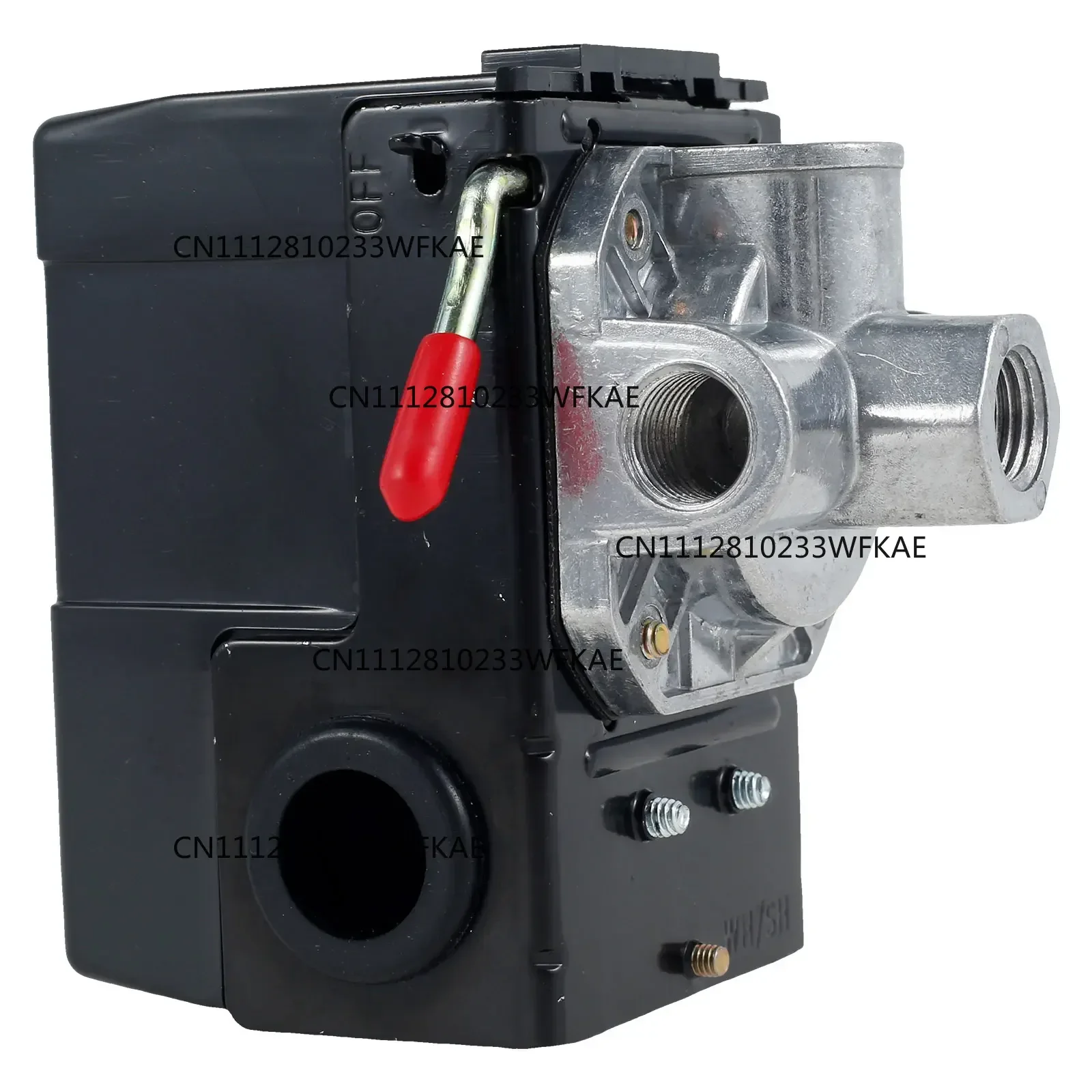 4 Ports  95-120 PSI Air Compressor Pressure Switch 16-20A Safe Air Compressor Shut Off Switch Air Compressor Replacement Parts
