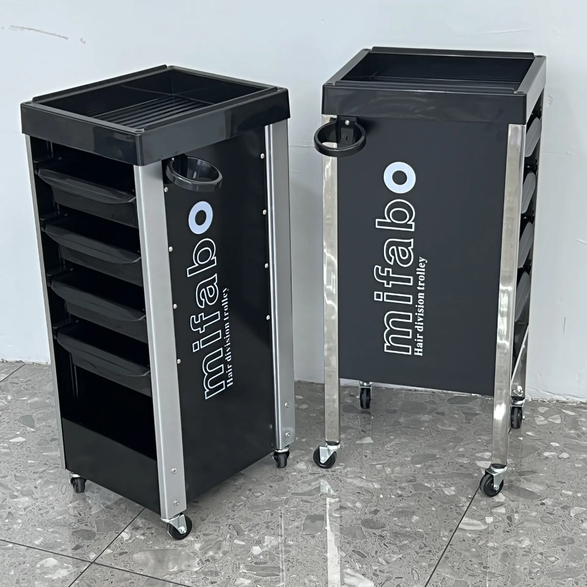 Fashion Cross-border multi-style hair salon cart, perm and dyeing rack, tool cabinet, multi-layer storage
