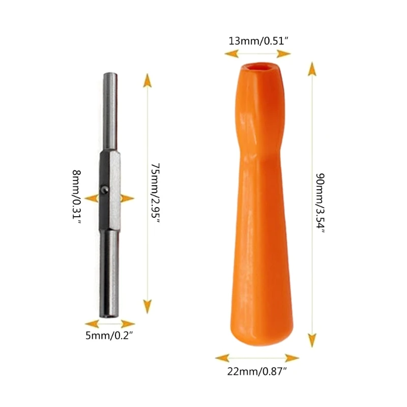 652F Screwdriver Set Security Screwdriver Bit Set 3.8mm 4.5mm Security Screwdriver Bits for SNES N64 Console Game Cartridges