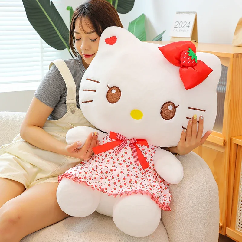 70cm Oversize Sanrio Kuromi My Melody Plush Dolls Toys Cute Kawaii Stuffed Doll Hello Kitty Plush Toy Children's Birthday Gifts