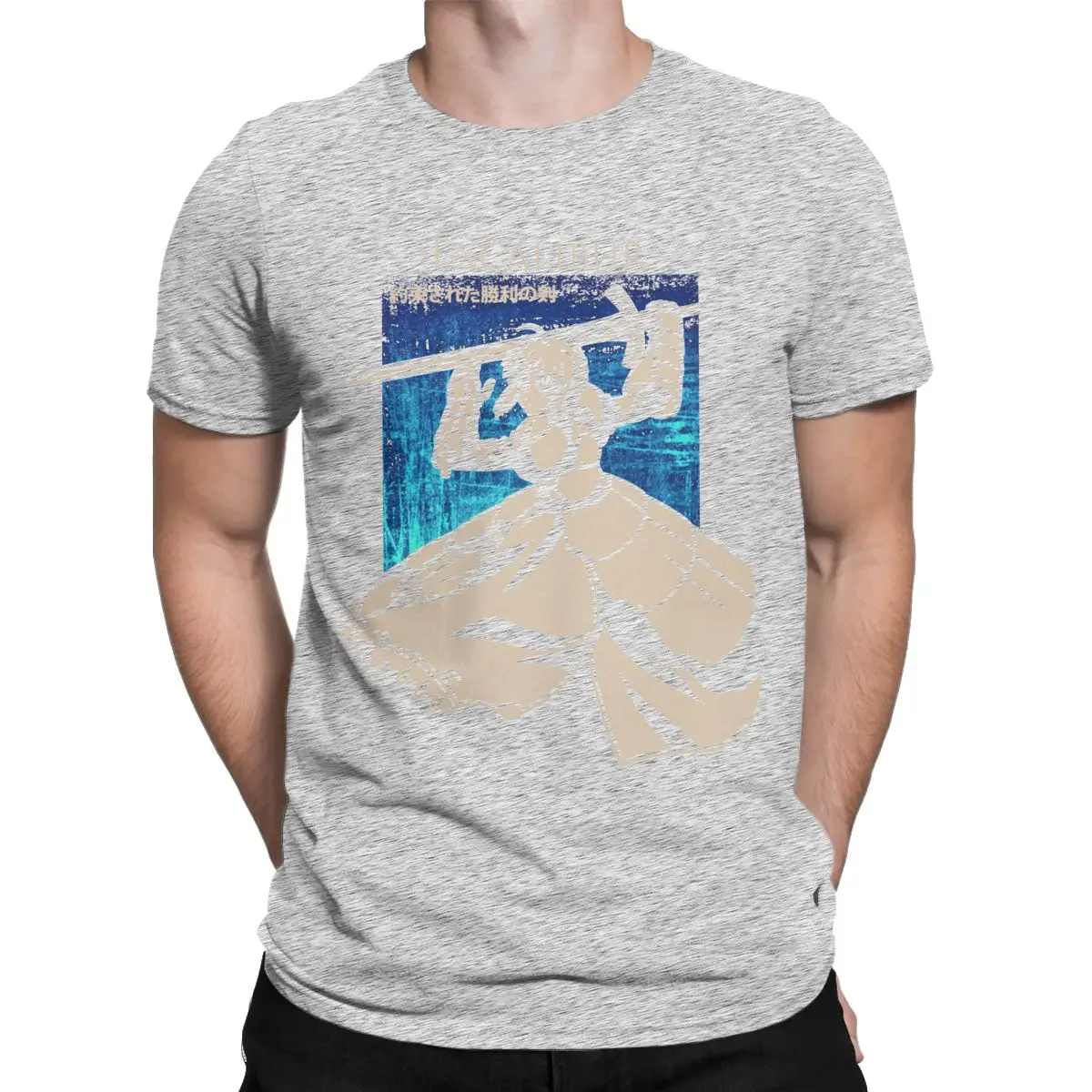 Fate Grand Order Shirt Vintage Washed Unisex Oversized Anime Streetwear Soft Cotton Short Sleeve Tee Gift Clothing Tops Hot Sale