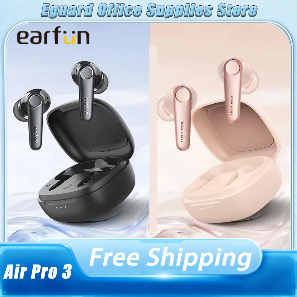 

EarFun Air Pro 3 Wireless Earphone Active Noise Reduction HI-FI Bluetooth Earphone E-sports Waterproof Earbuds Gamer Accessories