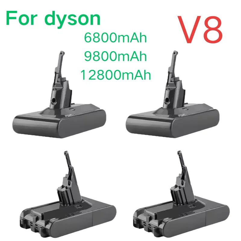 

Original 21.6V 6800-12800mAh Replacement. Battery for Dyson V8 Absolute Handheld Vacuum Cleaner For Dyson V8 SV10 Battery