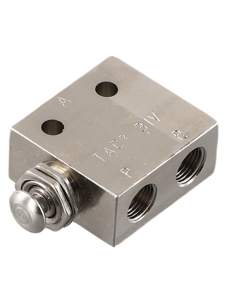 Pneumatic Systems Air Mechanical Valve Manifolds TAC2-31V 2 Position 62 X 32 X 16mm Air Pneumatic Valve Manual Button