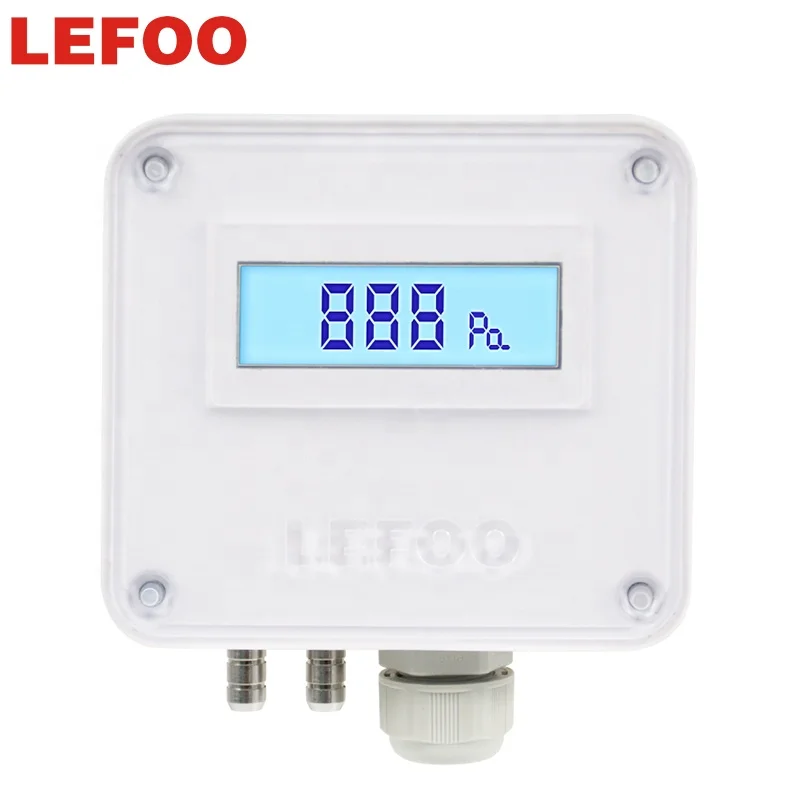 LEFOO Negative Pressure Ward Transducer Differential sensor differential air pressure transmitter with LCD digital display