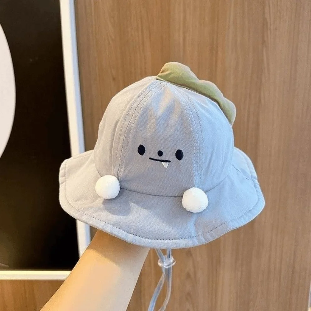 

Solid Color Quick-dry Korean Style Cap Embroidery Shading Hat Summer Kid Sunhat Anti-UV Puppy Children's Bucket Hat Girls