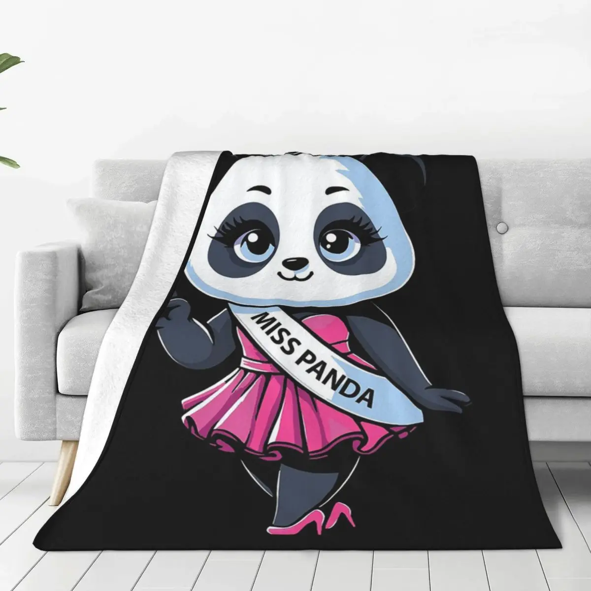 Model Panda Blanket Fleece Super Soft Sofa Throw Blankets For Couch Bedding Office Throws Bedspread Quilt