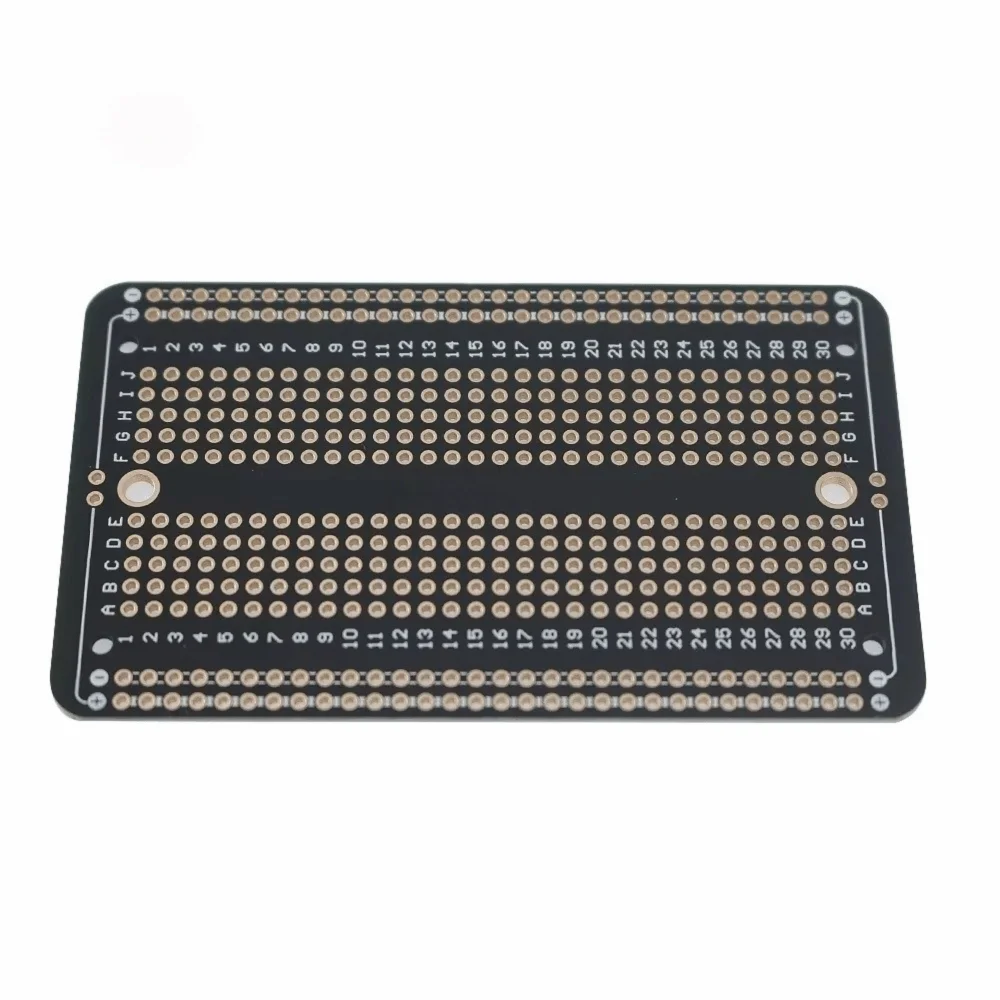 2.54 Spacing Permanent Breadboard Five-hole Gold-plated Prototype Breadboard Black Universal Solder PCB Prototype Board