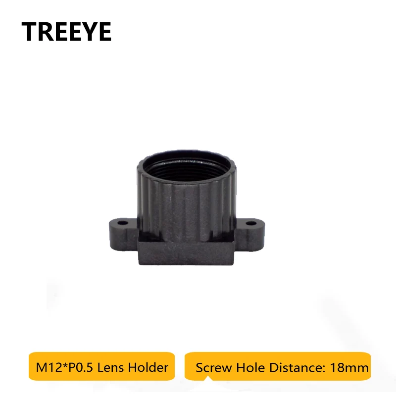 

Plastic M12 Lens Holder Screw Hole Distance 18mm Holder Height 8.5mm / 12mm Optional cctv camera Module PCB Lens Mount