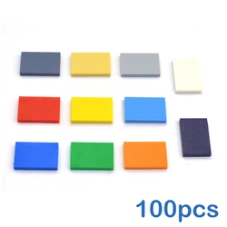 100PCS DIY Building Blocks Thin Figure Bricks Smooth 2x3 Dots Educational Creative Size Compatible With Brand Toys for Children