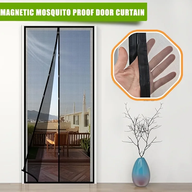 

Summer Door Curtain 1PC - Mosquito Proof Soft Mesh Living Room Bedroom Kitchen Home Decor Beaded curtain