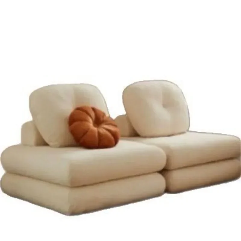 

Lazy mochi tofu block sofa bed small apartment bedroom tatami living room single fabric small sofa 6