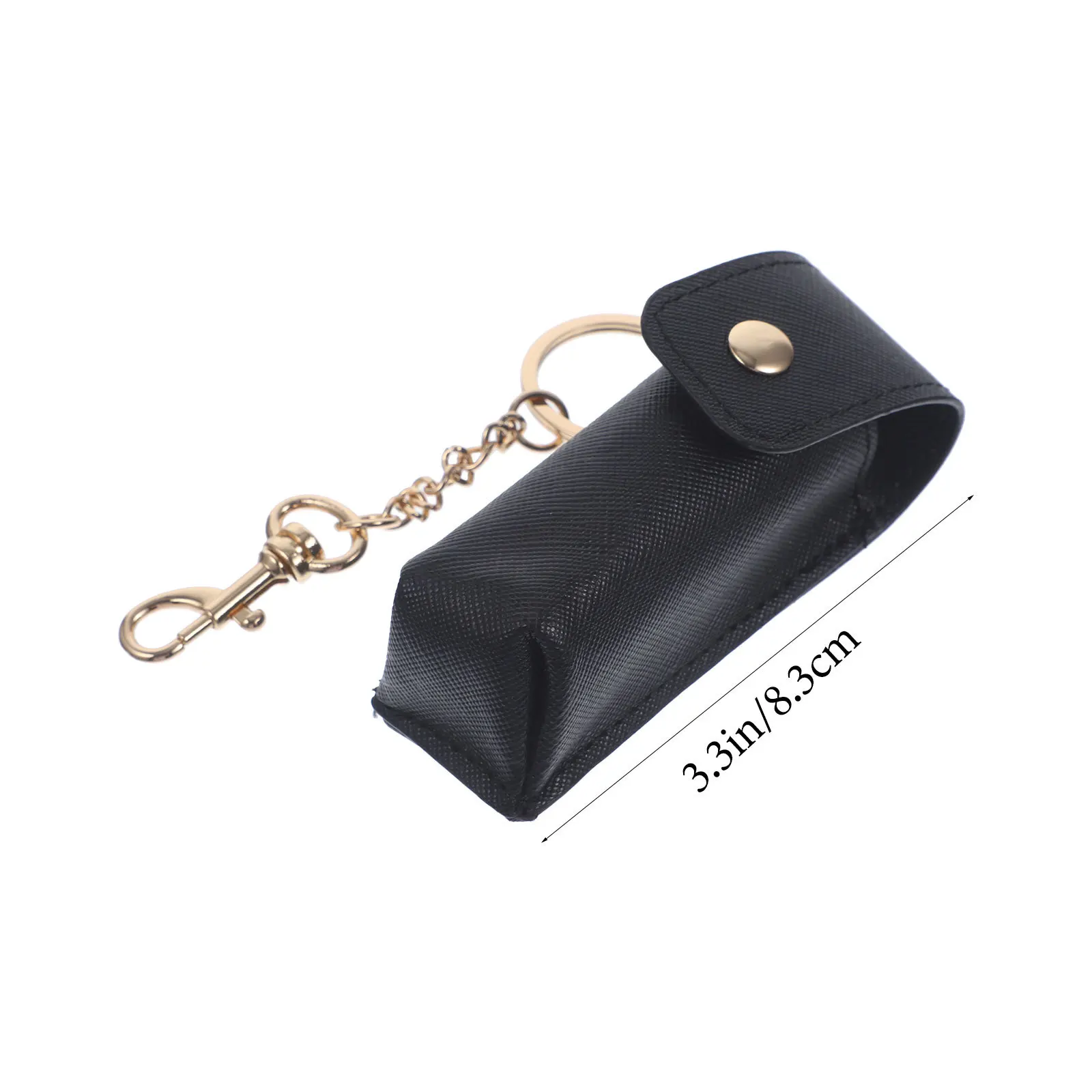 Porta portachiavi per rossetto da 2 pezzi Robusto clip per balsamo per labbra Custodia per organizer per donna Porta rossetto per donna nera