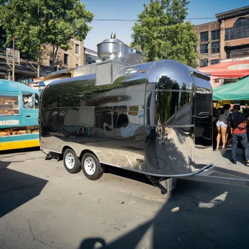 Airstream Food Trailer With Dot Ce Certificate Food Trailer Street Bbq Food Truck With Full Kitchen Equipments