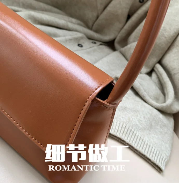 Französische Kleine Trendige Umhängetaschen für Damen 2025 Neuer Stil Modische Handtaschen Vielseitige und Stilvolle Umhängetasche Komplett – Detail 6