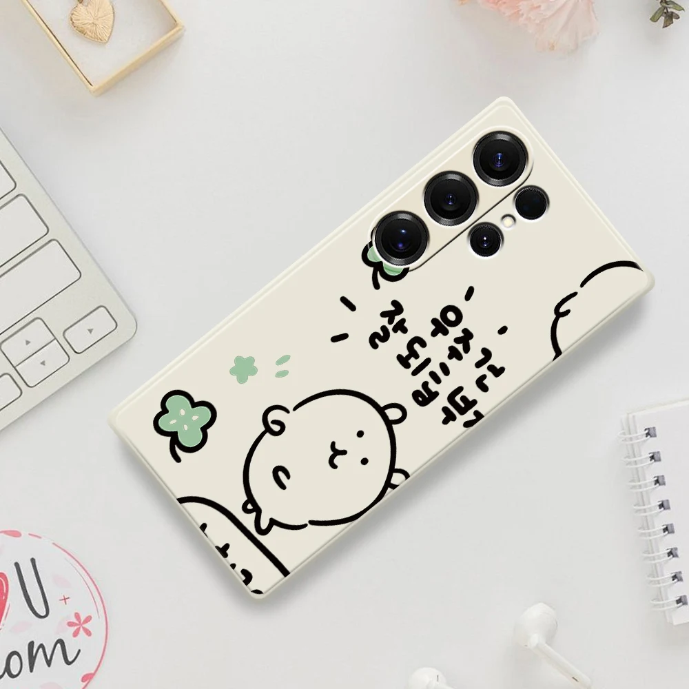 かわいい漫画のスマホケース Samsung Galaxy S25 S24 S23 S22 S21 S20 Ultra Plus S10 Plus S24FE S23FE S22FE S21FE S20FE カバー