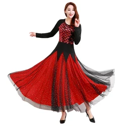 2022 New Female Ballroom Dance Dresses Women Black Stage Costumes  Salsa Round Neck Rumba/Samba Salsa Perform Fitness Costume