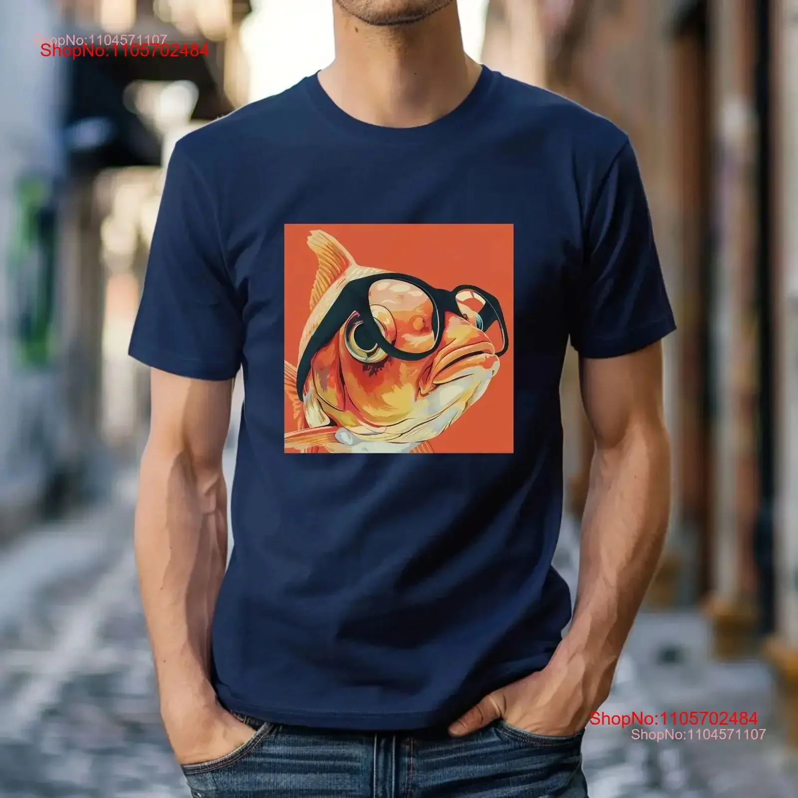 Spectacularly Fish ArT T Shirt Lover Painting Design Casual Pets Animals Idea vintage Washed Breathable Slightly Unisex Soft