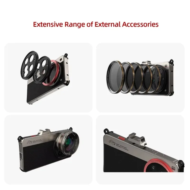 Fotorgear-Retro Classic Phone Case, for Xiaomi 15 Ultra Professional Photography kit, Compatible with T-mount/17mm Lens