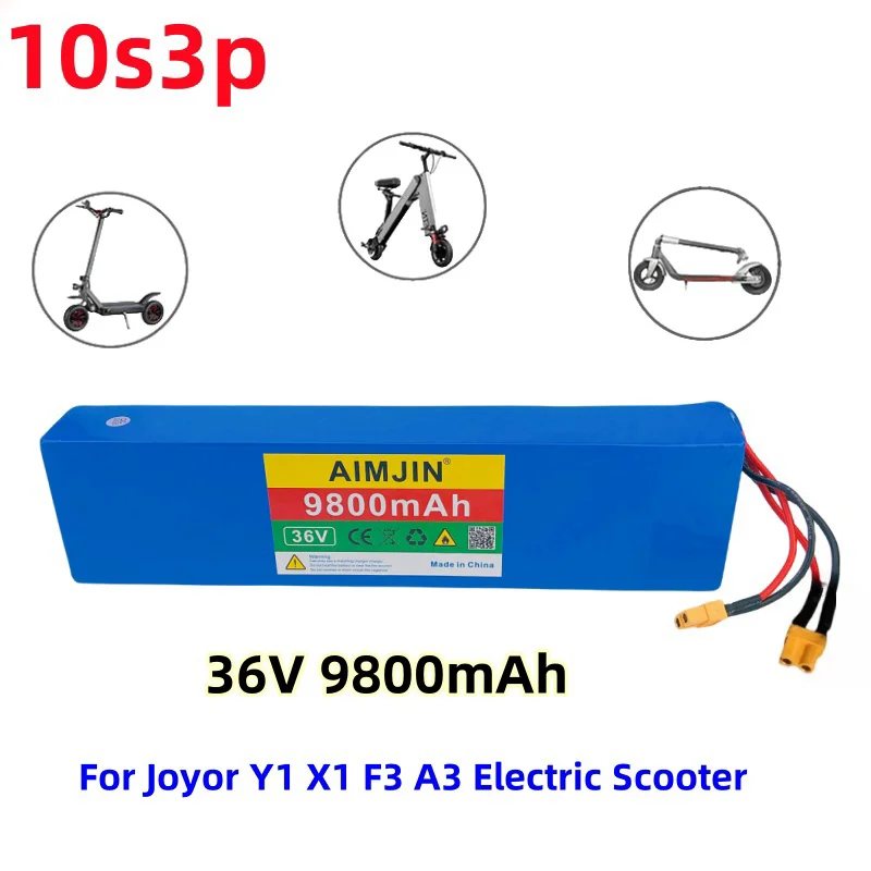 Electric Scooter Battery For JOYOR Y1 X1 F3 A3 10S3P 36V 9.8AH Electric Scooter lithium Batteries