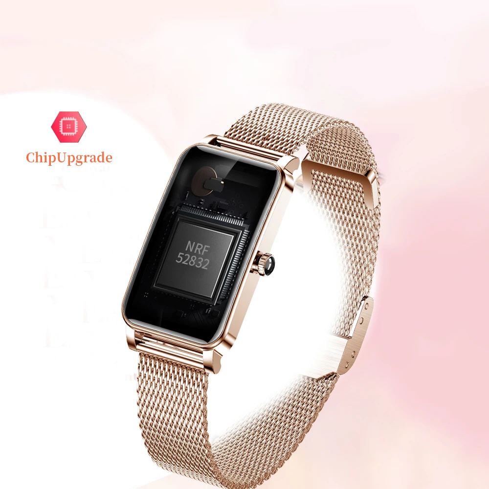 2024 New Smart Watch Women Girl Fashion Smartwatch Heart Rate Bood Pressure Sports Fitness Tracker Wristband Waterproof Bracelet