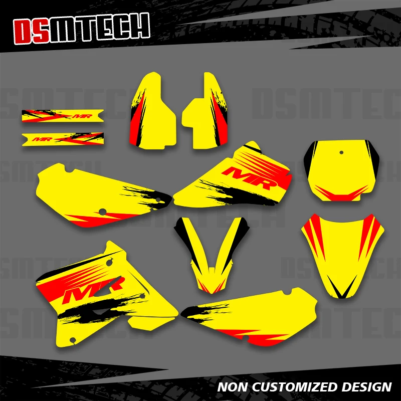 

DSMTECH для Suzuki RM80 RM85 RM 80 RM 85 2001-2020 графические фоновые наклейки наклейки для мотокросса индивидуальное украшение 2017
