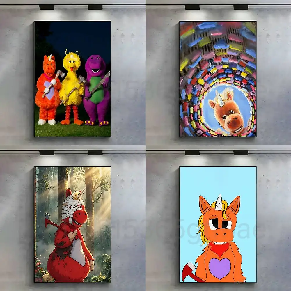 B-Buddy The U-Unicorn Anime Wall Art Canvas Painting Poster For Living Room Home Decor Decoration Picture