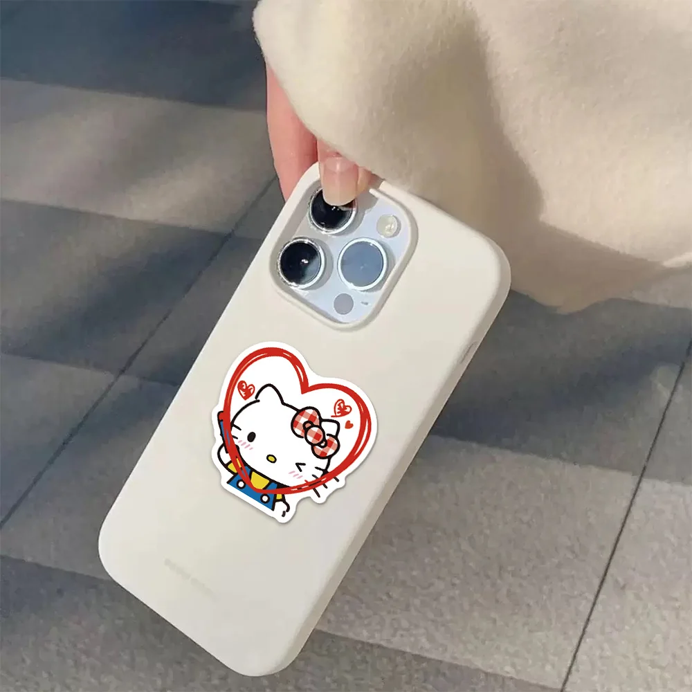 50Pcs Hello Cat Stickers Cute Cats Multi-purpose Stickers Waterproof Decorative Refrigerator Computer Stickers image 2