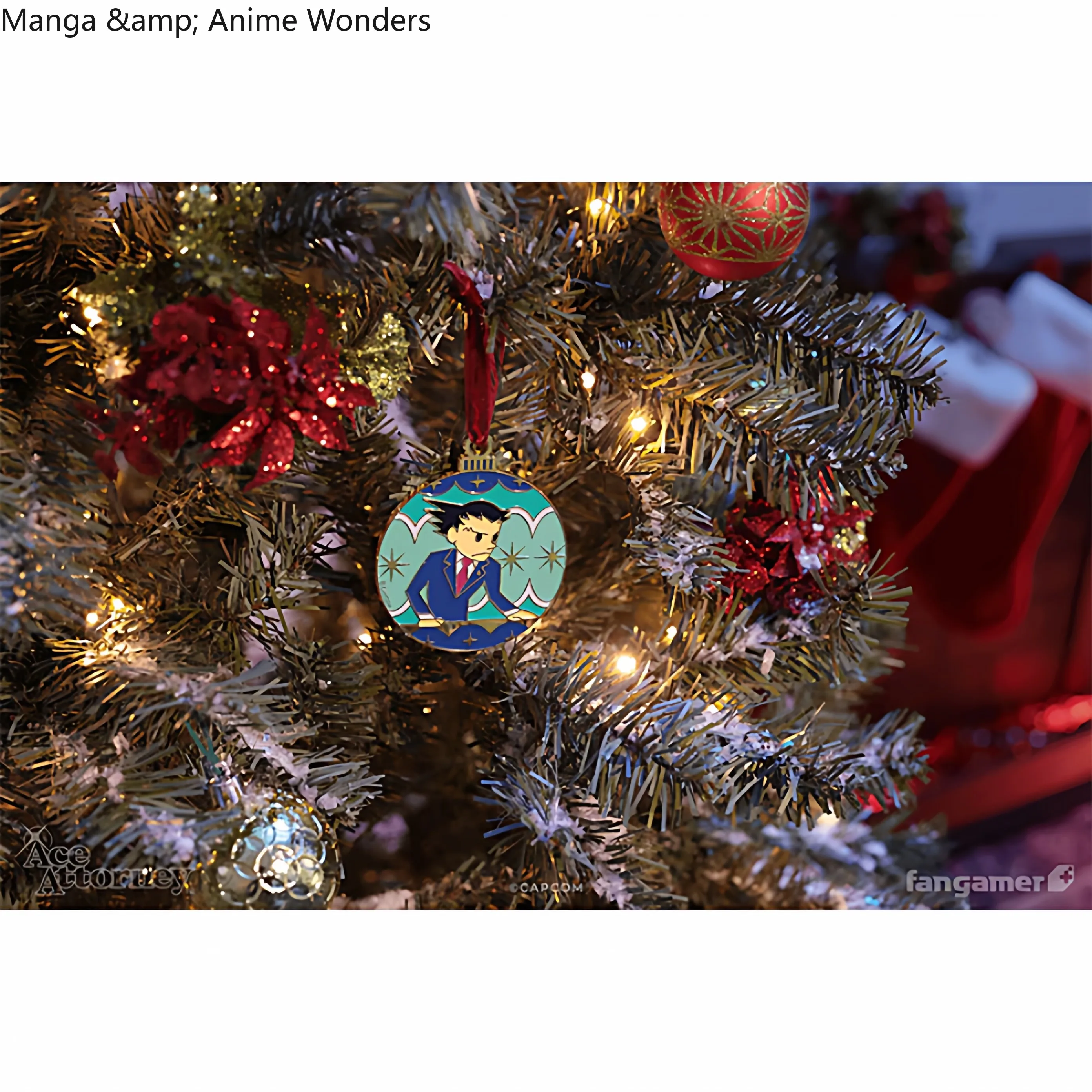 

Подлинная аниме Ace Attorney Phoenix Wright Косплей Мультфильм Металлические рождественские украшения Медаль Видget Коллекция Талисман Подарок для фанатов