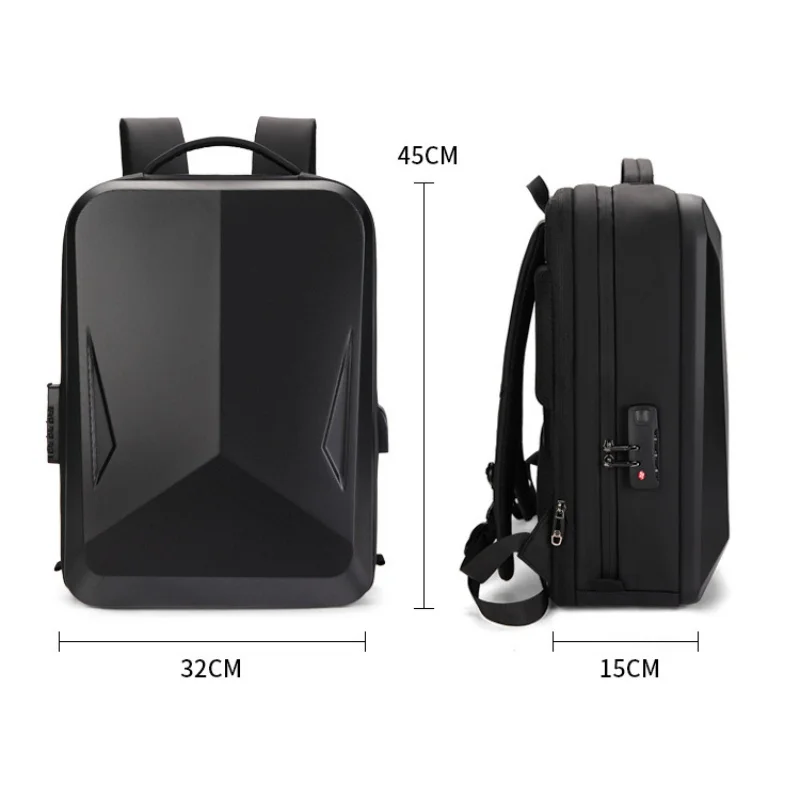 Men's 3D Hard Shell E-Sports Game Backpack 15.6
