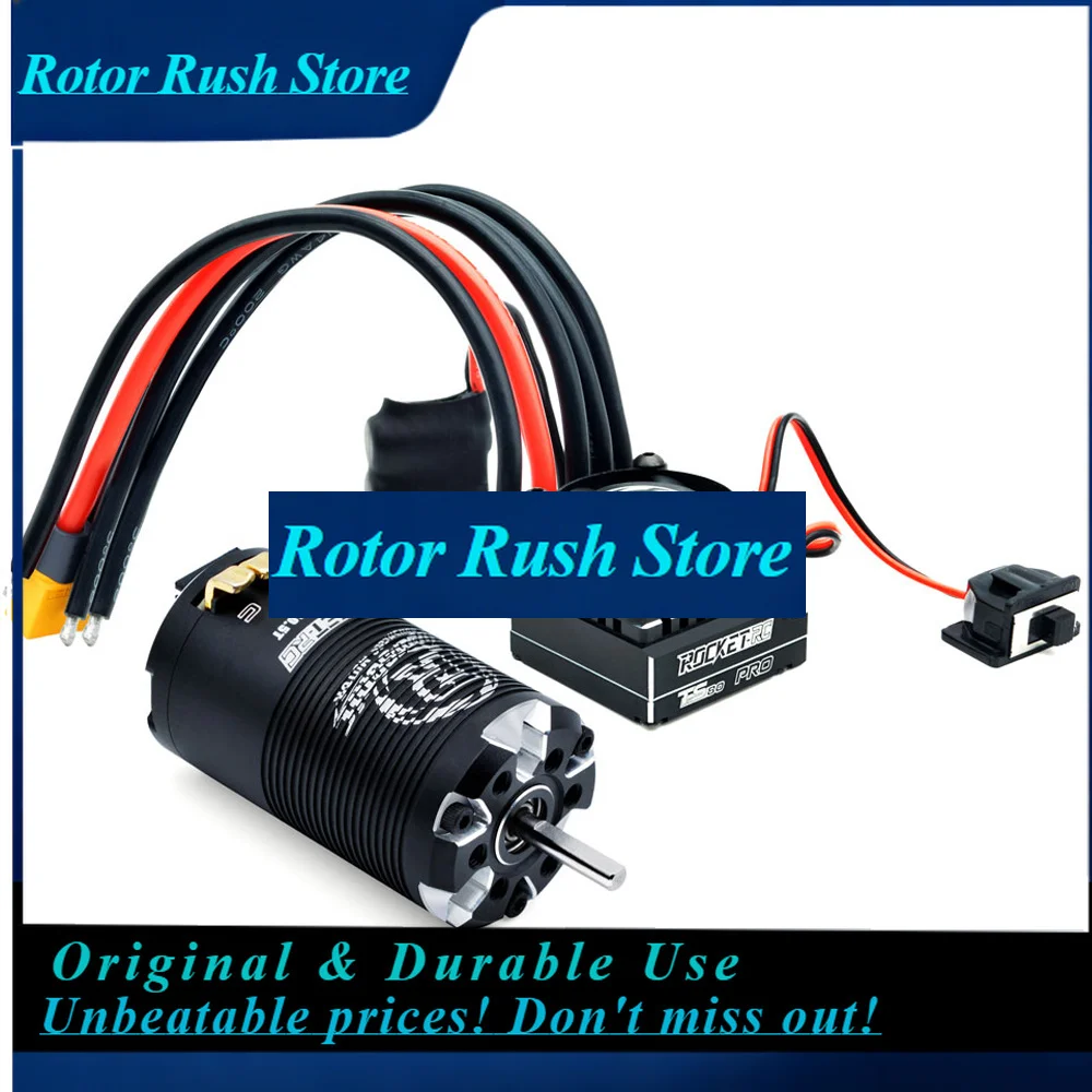 RoRuSSurpass Hobby Rocket Supersonic 390 8.5T/10.5T/13.5T/17.5T Sensored Brushless Motor 80A 6-11V ESC For 1/12 1/14 Buggy Truck