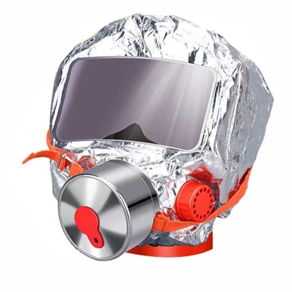 Multi-Layered Filter Fire Escape Mask Easy-Fit Hood Fireproof Filter Smoke Filter Respirator Smoke Filter