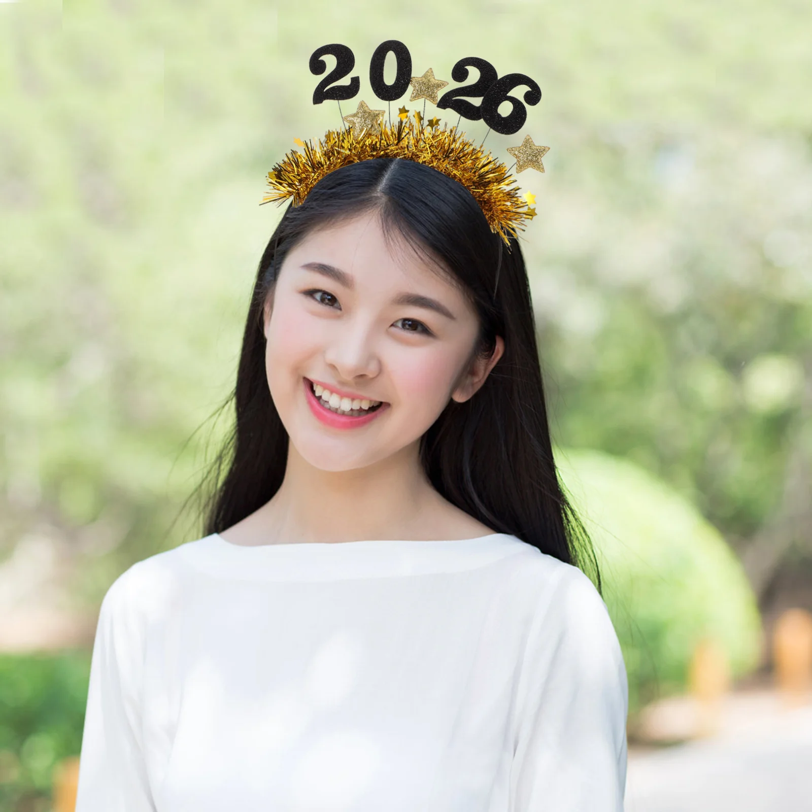 2 pièces bandeaux du nouvel an 2026 étoile guirlandes bandeau paillettes cerceaux de cheveux décorations de fête de vacances bandeau de bonne année